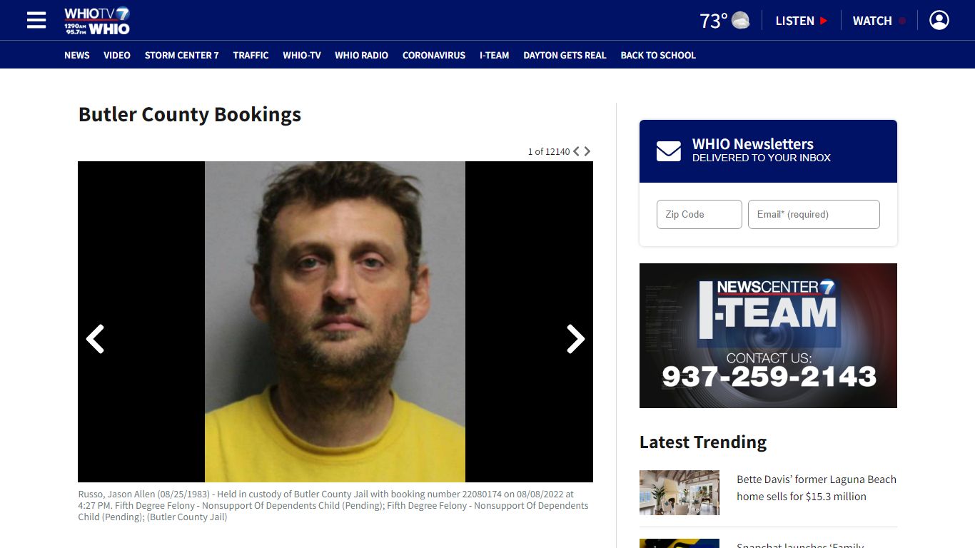 Butler County Inmates – WHIO TV 7 and WHIO Radio